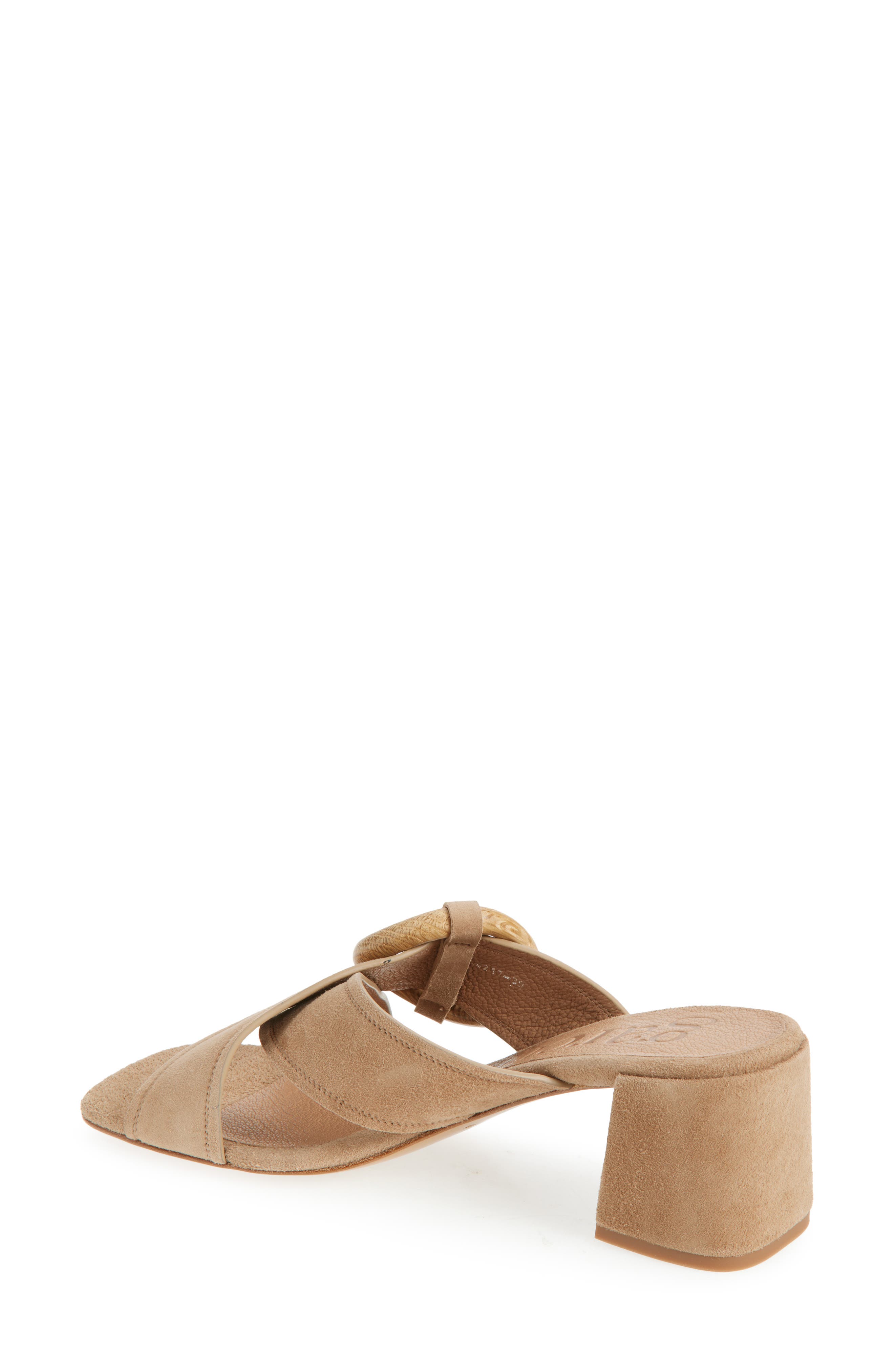Pedro Garcia Uxia Slide Sandal, Alternate, color, Beige Plush Suede-Oak