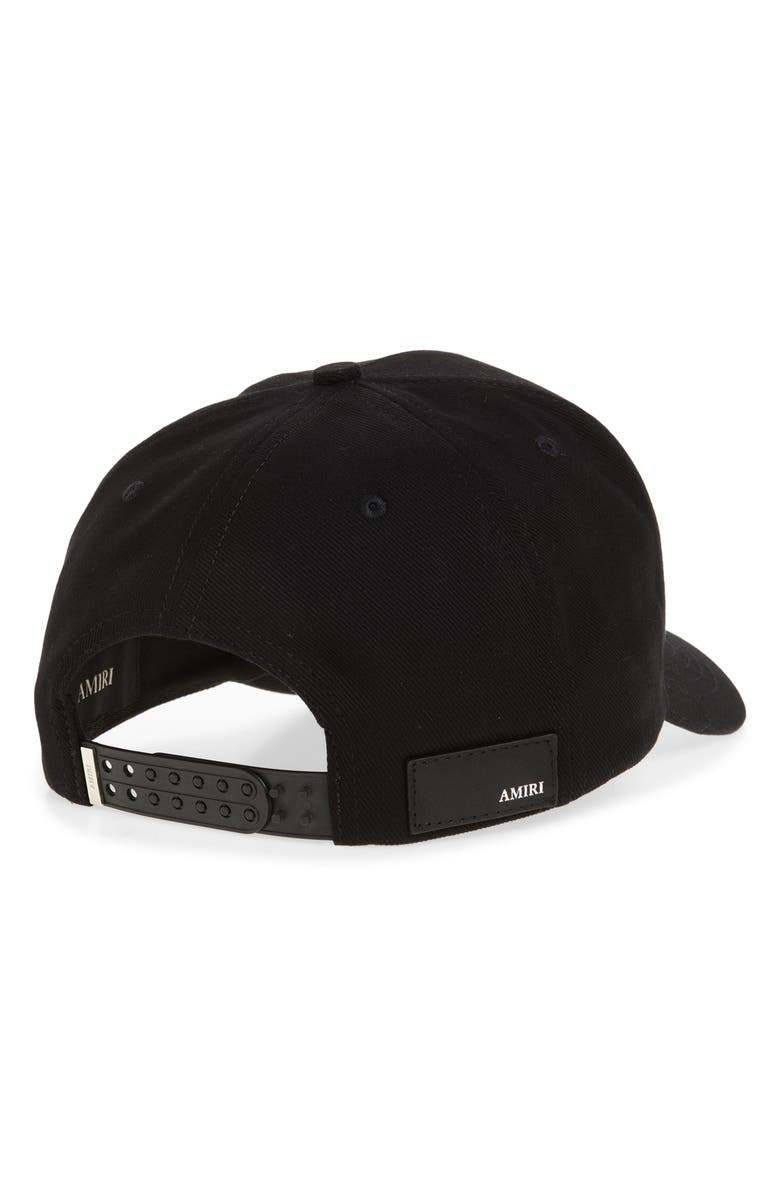 AMIRI MA Stamp Baseball Cap, Alternate, color, Black