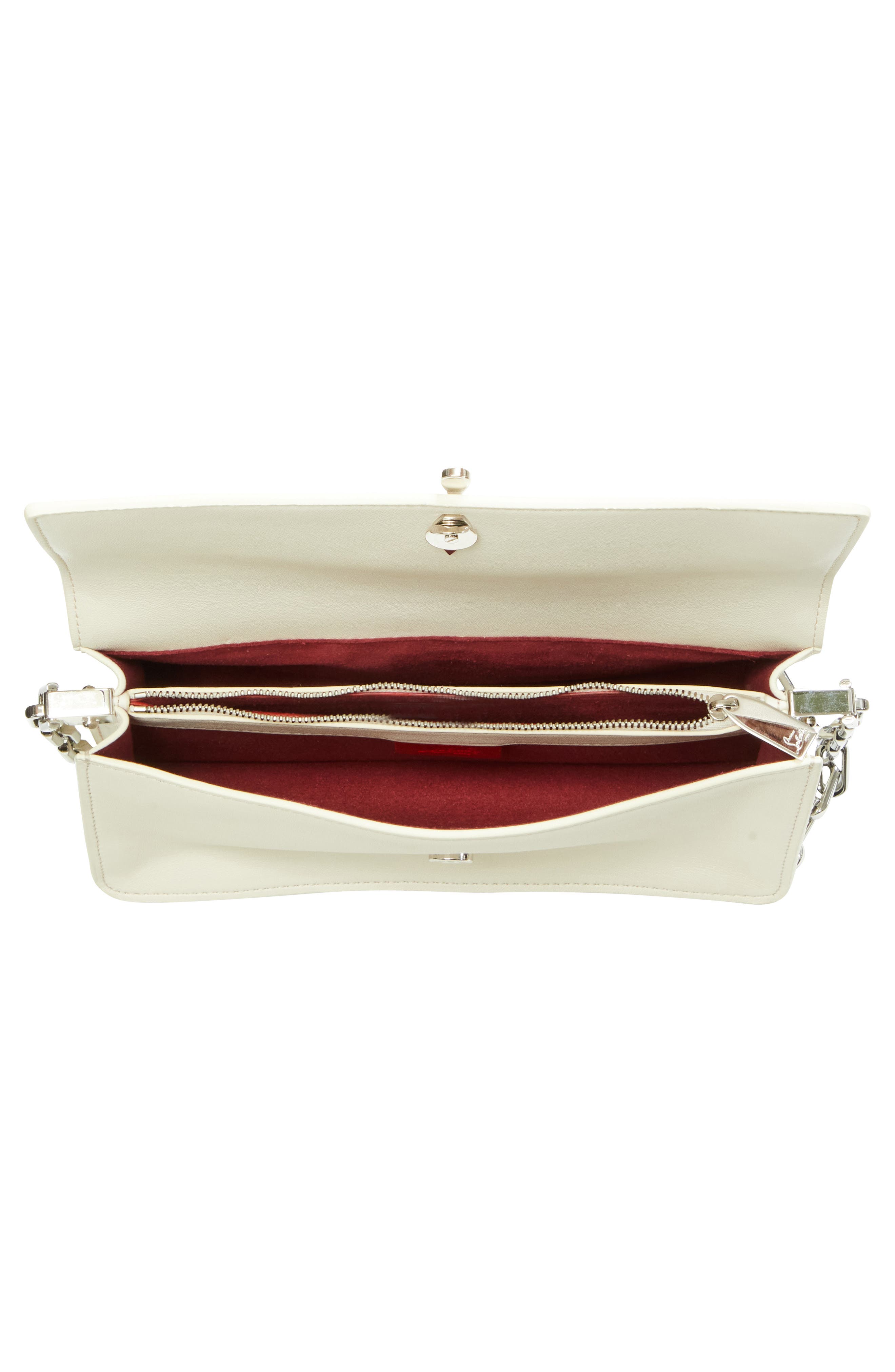 Bettina Leather Shoulder Bag, Alternate, color, SUZURAN/ SILVER