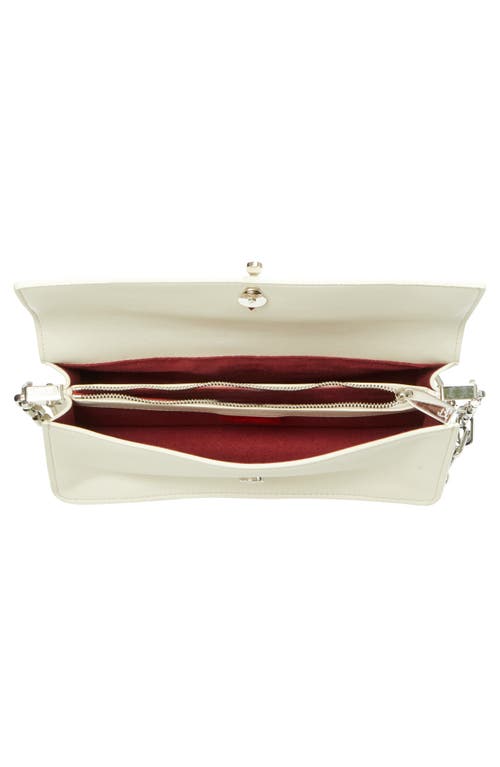 Christian Louboutin Bettina Leather Shoulder Bag In White