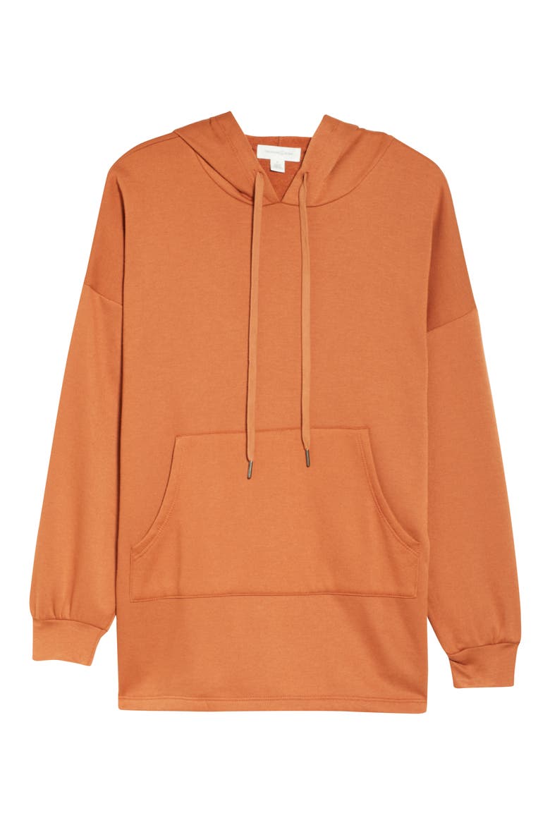 Tunic Hoodie, Alternate, color, BROWN COCONUT