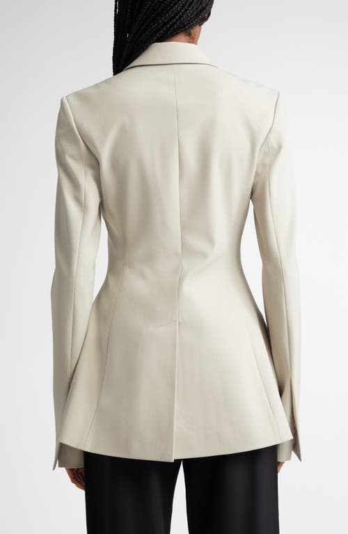 Proenza Schouler Lark Wool Blend Gabardine Blazer In Taupe