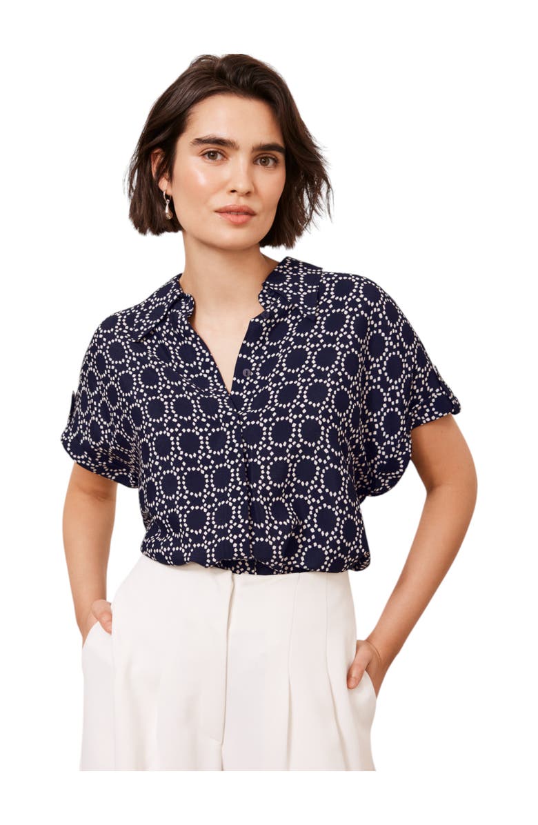 MINT VELVET Print Resort Shirt, Main, color,