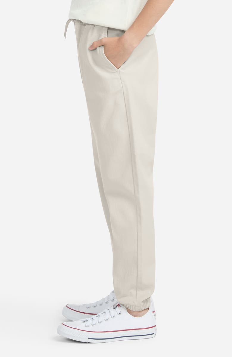 abercrombie kids Kids' Slim Stretch Twill Joggers, Alternate, color, Pumice Stone
