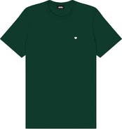 Dalix Mens Lil Heart Midweight Cotton Tee