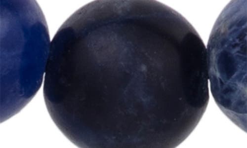 John Varvatos Artisan Beaded Lapis Stretch Bracelet