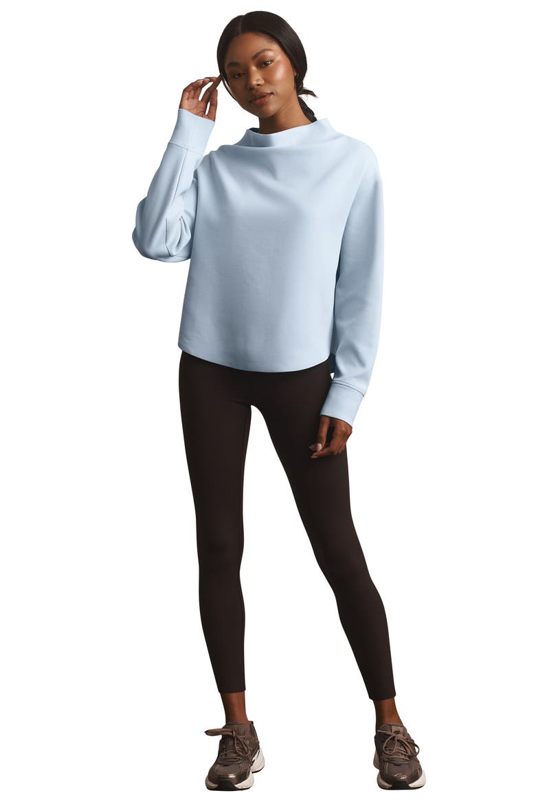 Dreamglow Funnel Neck Pullover Sweatshirt, Alternate, color, FROST BLUE