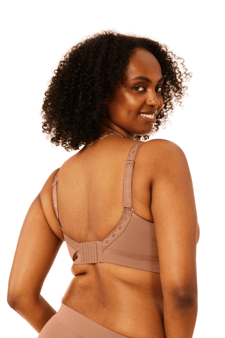 Basic Fuller Bust Wire-Free Bra, Alternate, color, Clay