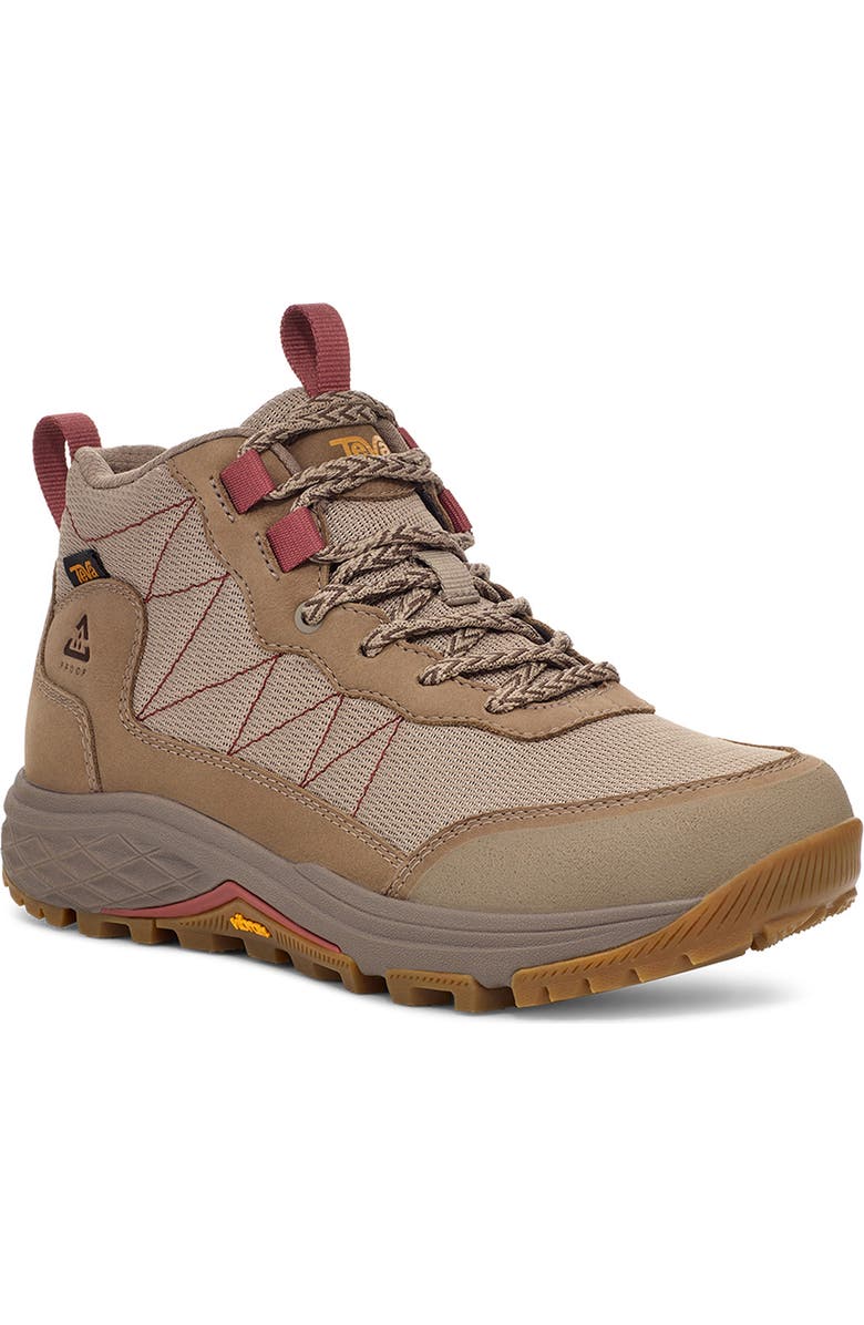 Teva Ridgeview Mid Hiking Boot, Main, color, Desert Taupe/ Marsala