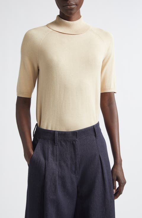 Raglan Sleeve Turtleneck Sweater