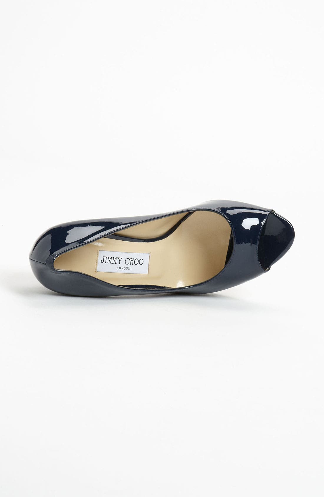 'Luna' Peep Toe Platform Pump, Alternate, color, NAVY
