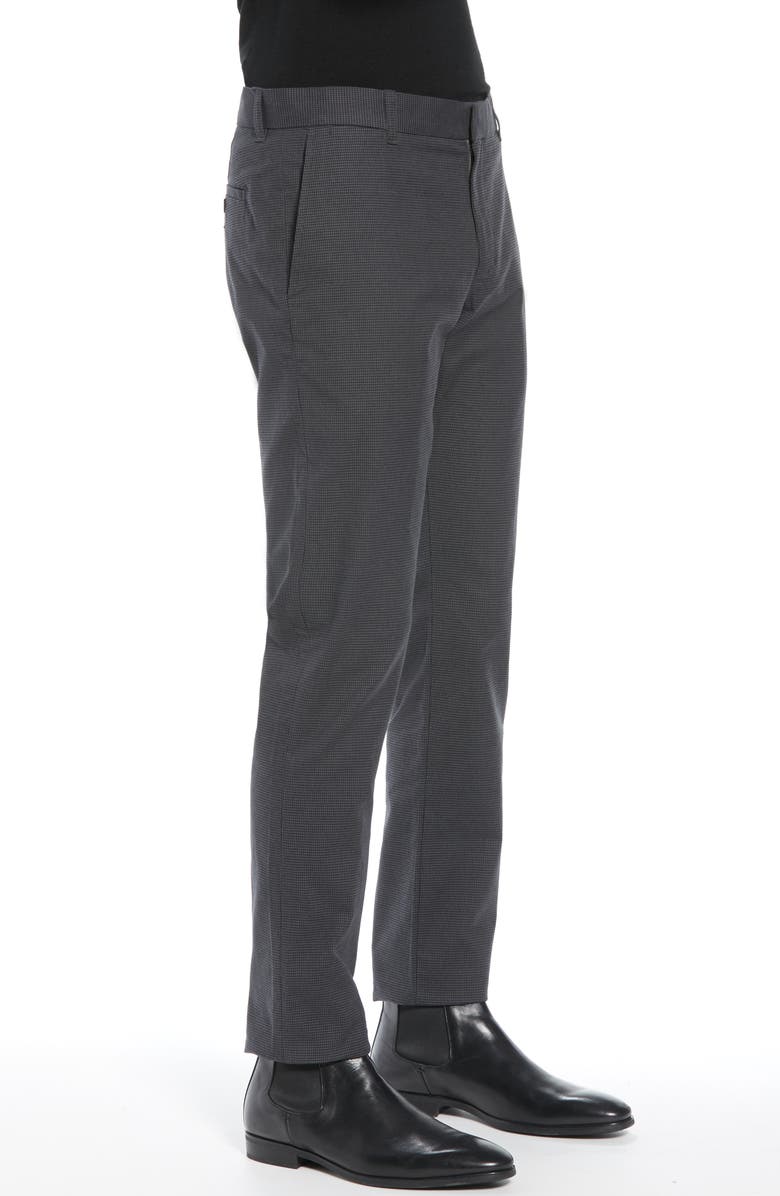 Vince Griffith Slim Fit Microcheck Stretch Cotton Chino Pants, Alternate, color,