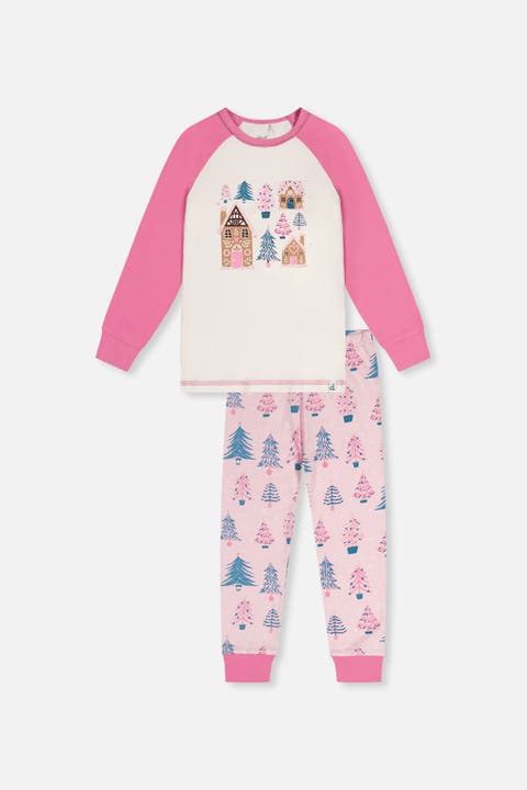 Tree Organic Cotton Top Pants Two Piece Pajama Set