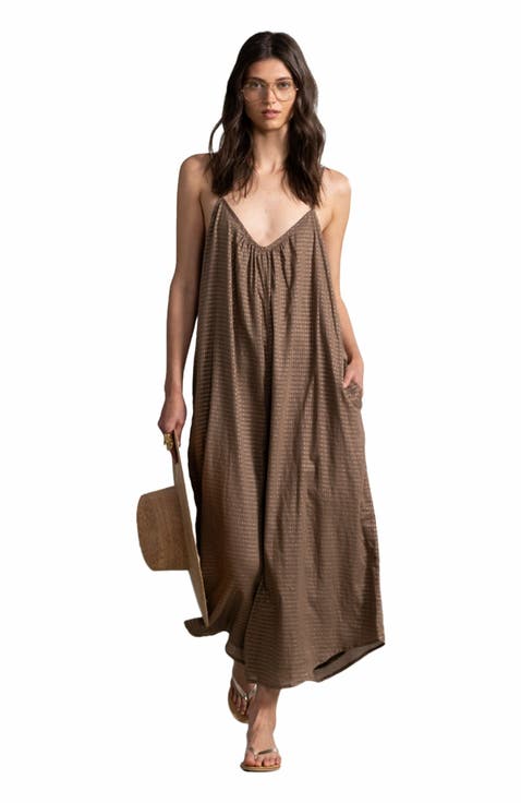 Resort Swim Cover Up Long Jumpsuit