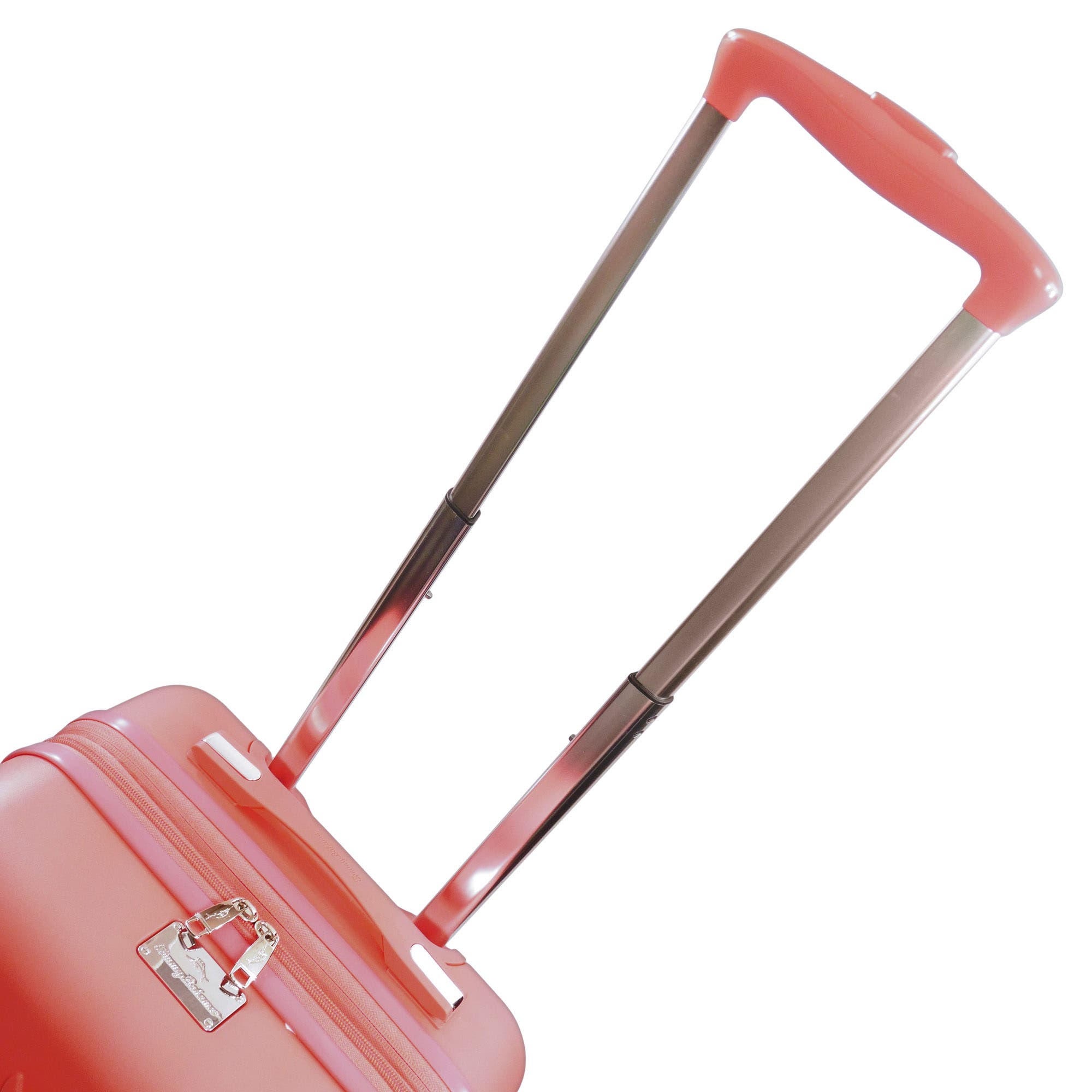 Tommy Bahama 22.5" Hard-Sided 3D Pineapple Luggage  with Drawstring Bag, Alternate, color, Coral