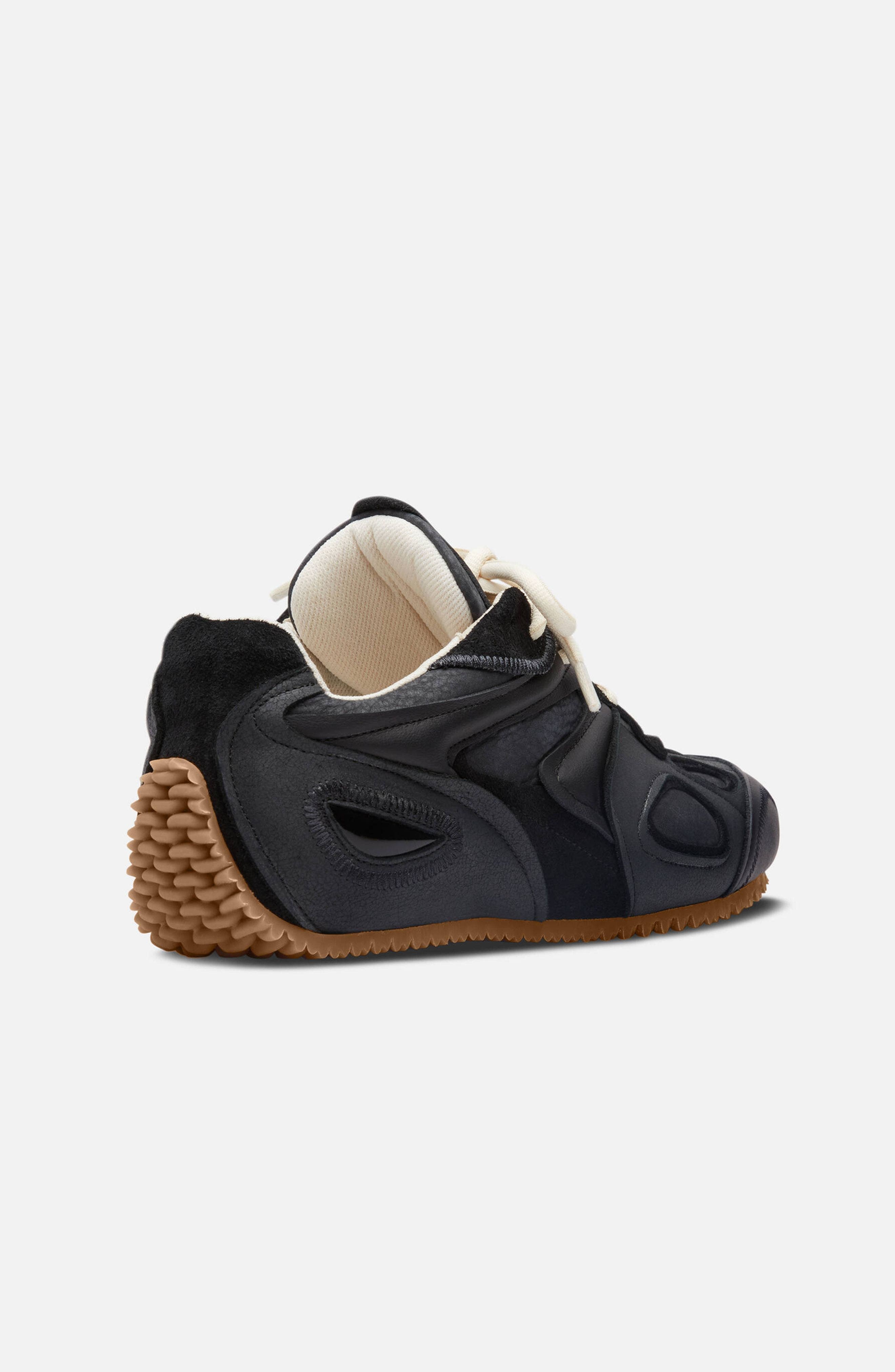 Axel Arigato Slow Leather Runner, Alternate, color, Black/Gum