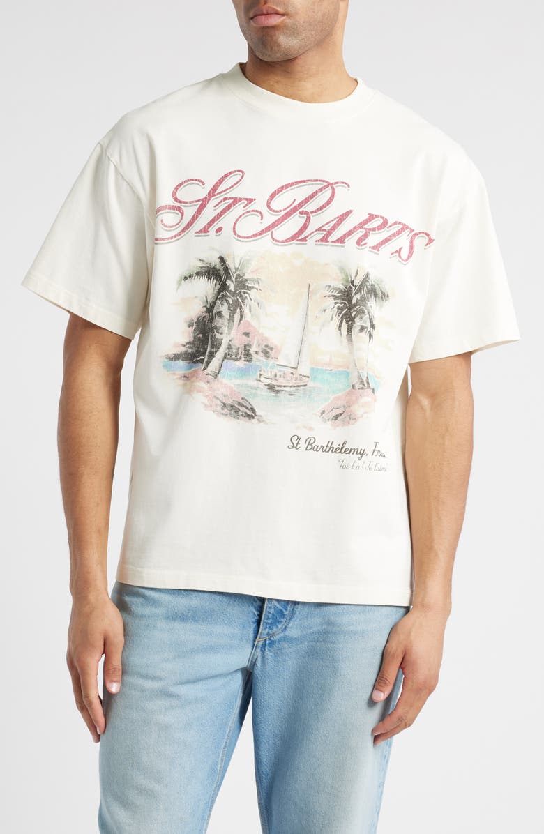 ID Supply Co Je T'aime St. Barts Cotton Graphic T-Shirt, Main, color, 