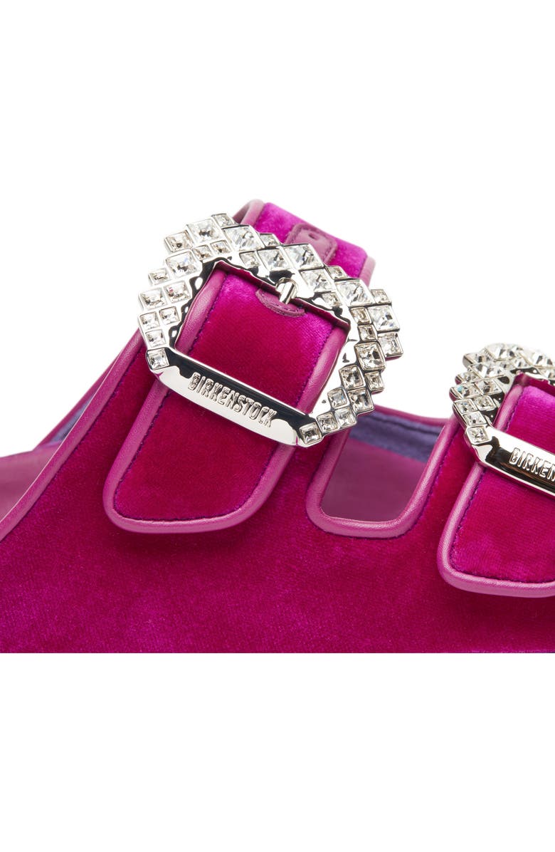 BIRKENSTOCK X MANOLO Blahnik Arizona Crystal Buckle Slide Sandal, Alternate, color,