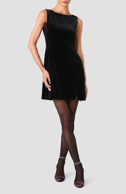 Caramia Stretch Velvet Minidress