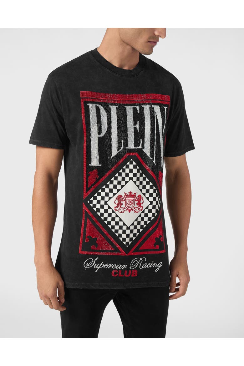 Jersey T-Shirt Round Neck Ss Stones Racing Club Men, Alternate, color, black/red