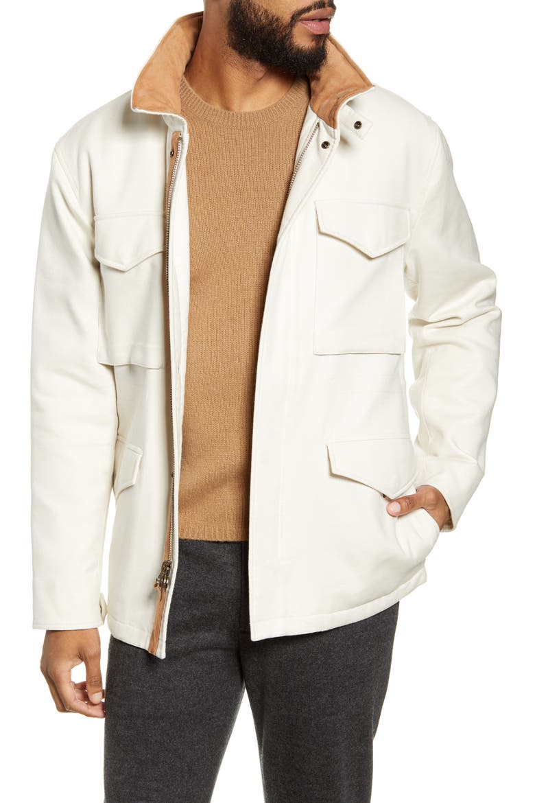 Slim Fit Field Jacket, Main, color, LECHE