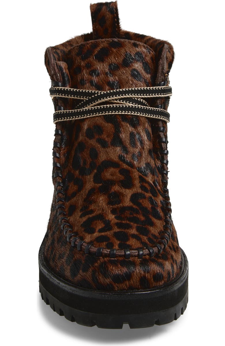 rag & bone Cameron Genuine Calf Hair Lace-up Boot, Alternate, color, Leopard
