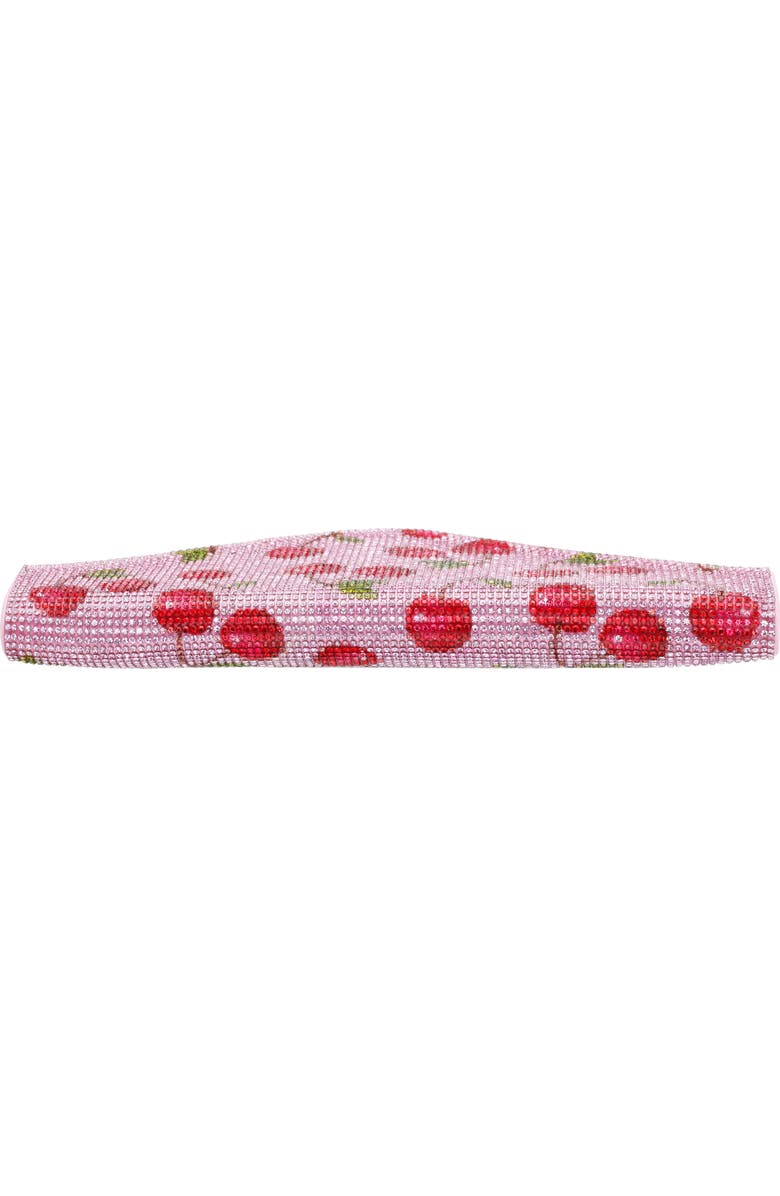 Nina Cherry Print Crystal Envelope Clutch, Alternate, color,