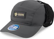 New Era Men's New Era Charcoal New Orleans Saints 2025 Sideline Cold Weather Runner Dog Ear Adjustable Hat