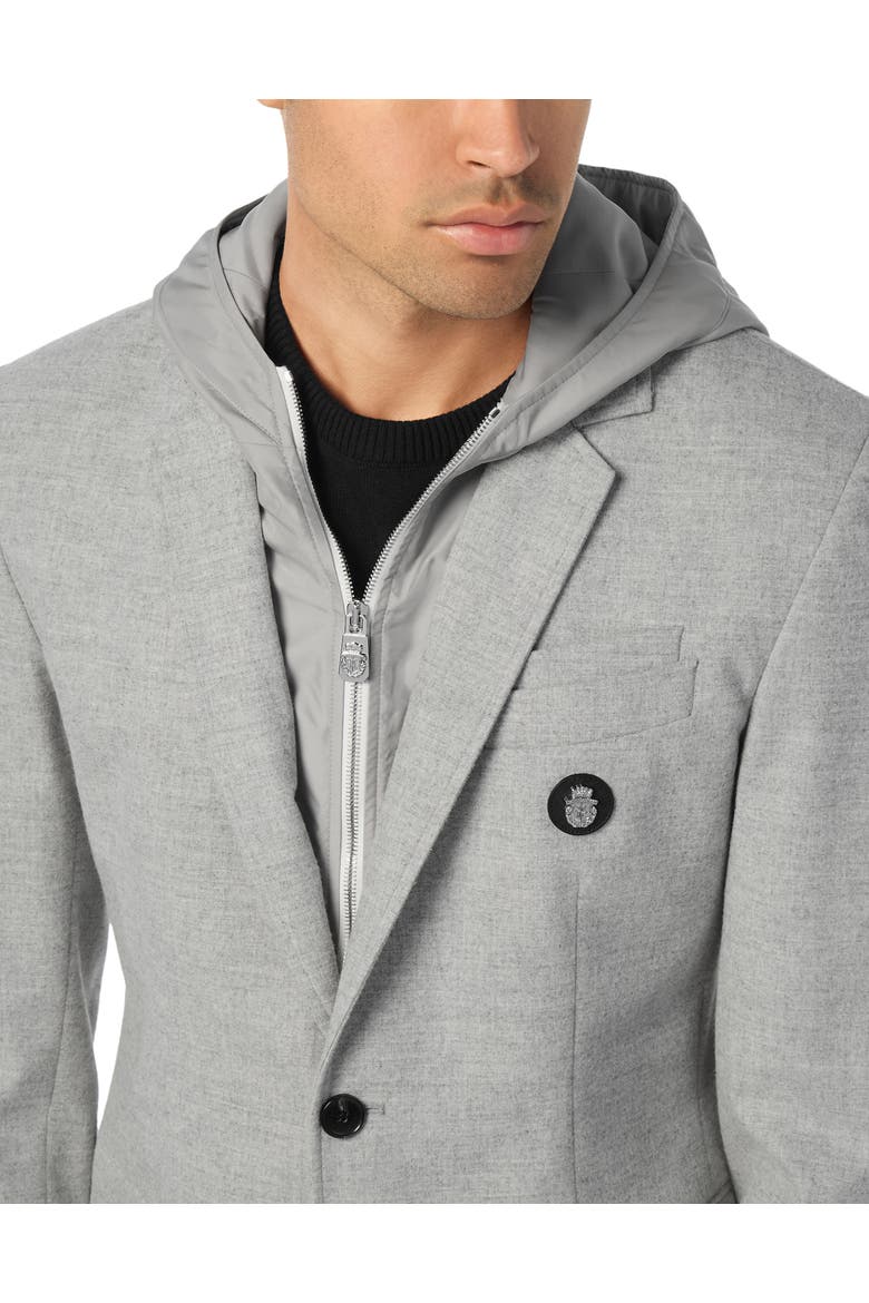 Travel Hood Blazer Men, Alternate, color, grey