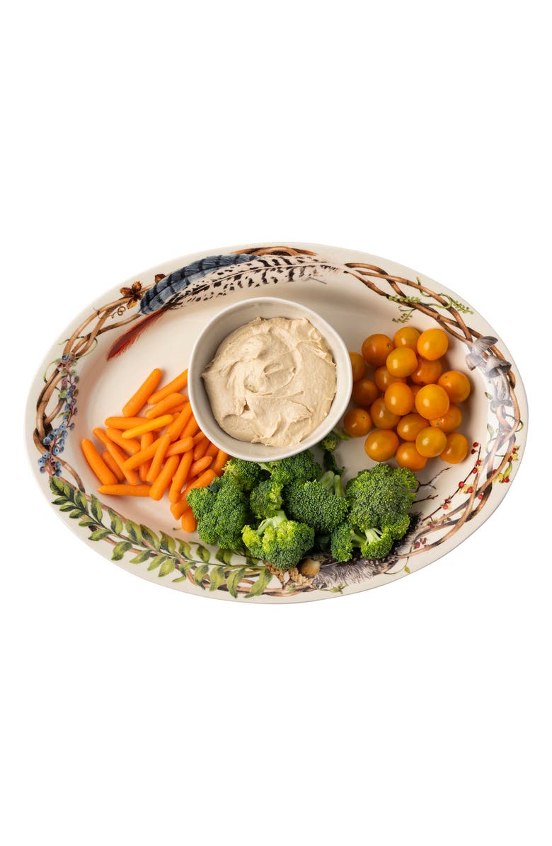 Juliska Forest Walk Oval Platter, Alternate, color, Cafe Au Lait