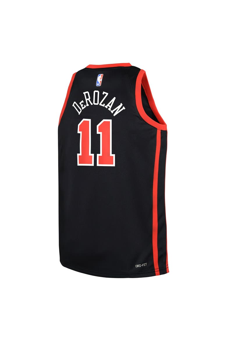 Youth Nike DeMar DeRozan Black Chicago Bulls  Swingman Replica Jersey - City Edition, Alternate, color, Black
