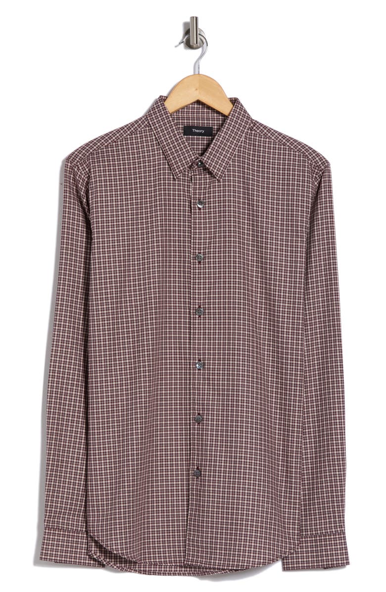 Theory Rammy Flannel Button-Up Shirt, Alternate, color,