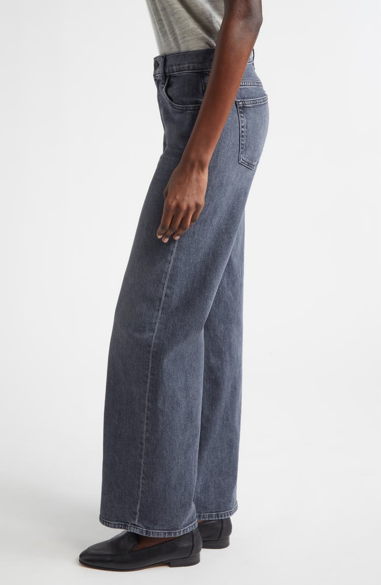 Lafayette 148 New York Wyckoff Stretch Denim Wide Leg Jeans, Alternate, color, Washed Slate