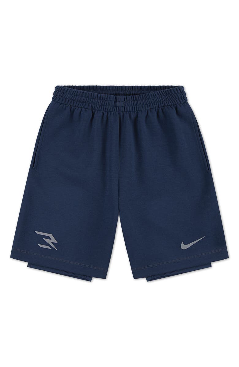 3 Brand Kids' Knit Shorts, Main, color, Night Force