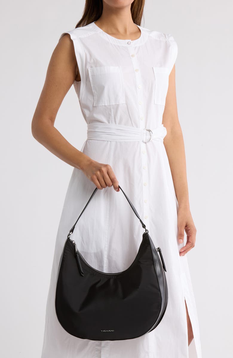 Tahari Minetta Expandable Crescent Bag, Alternate, color,