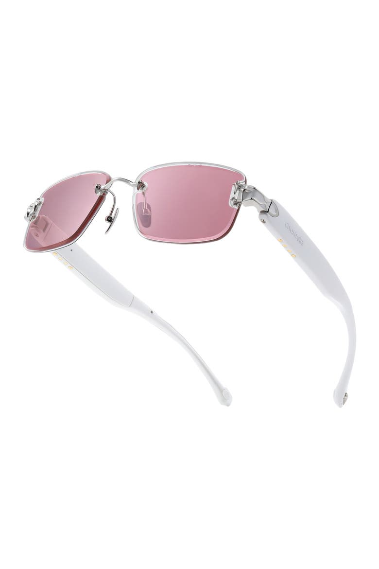 Aura Touch Prismatic Sunglasses, Alternate, color, White