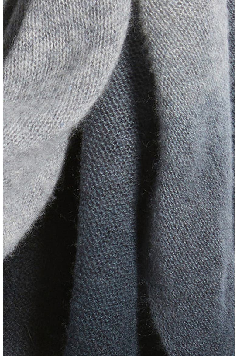 Ombré Cashmere Wrap, Alternate, color, BLACK- GREY