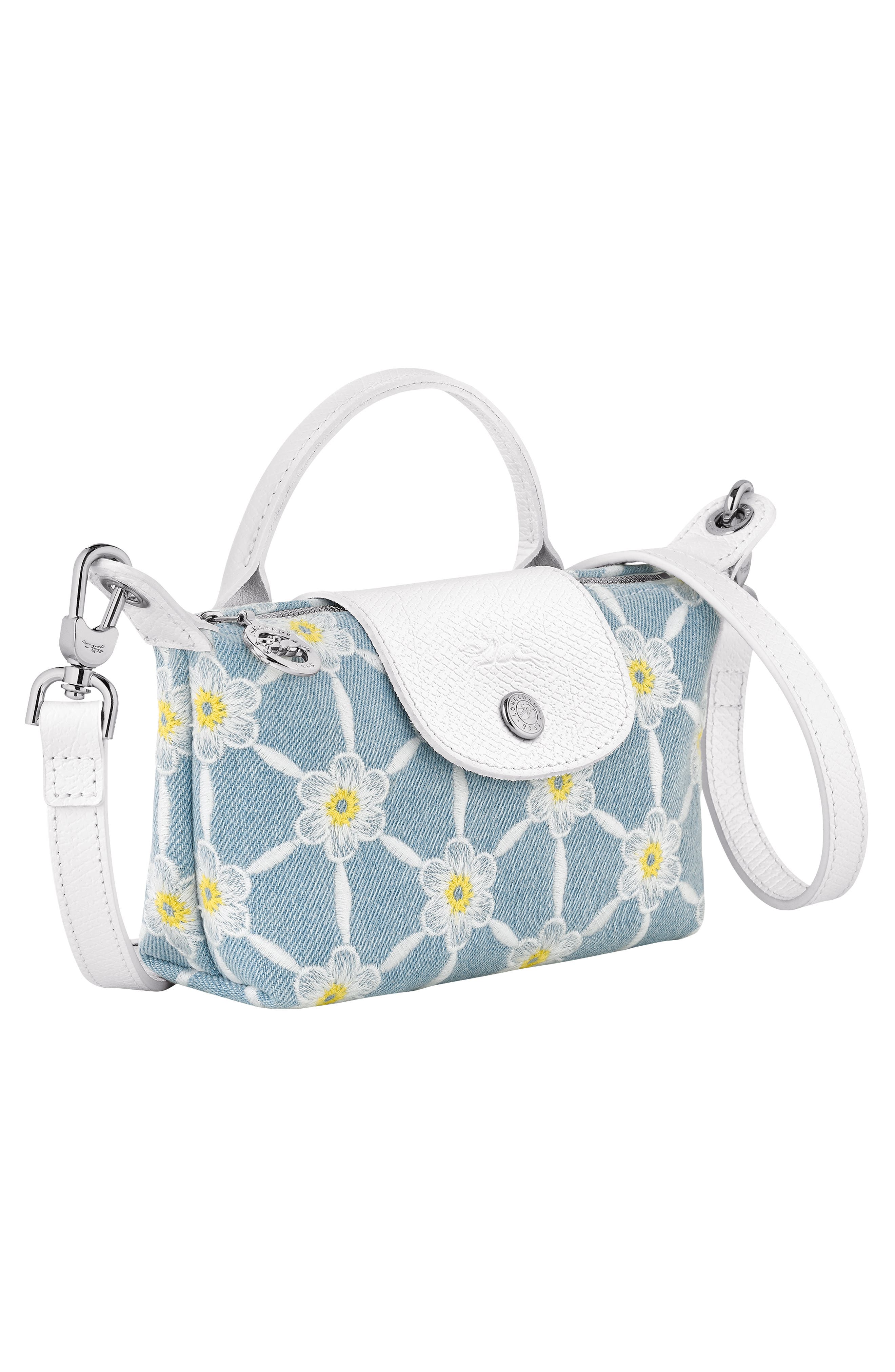 Longchamp Le Pliage Daisy Cosmetics Case, Alternate, color, 