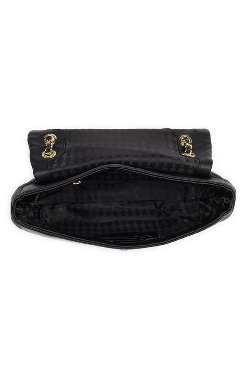 KARL LAGERFELD KARL LAGERFELD PARIS AGYNESS LARGE LEATHER SHOULDER BAG