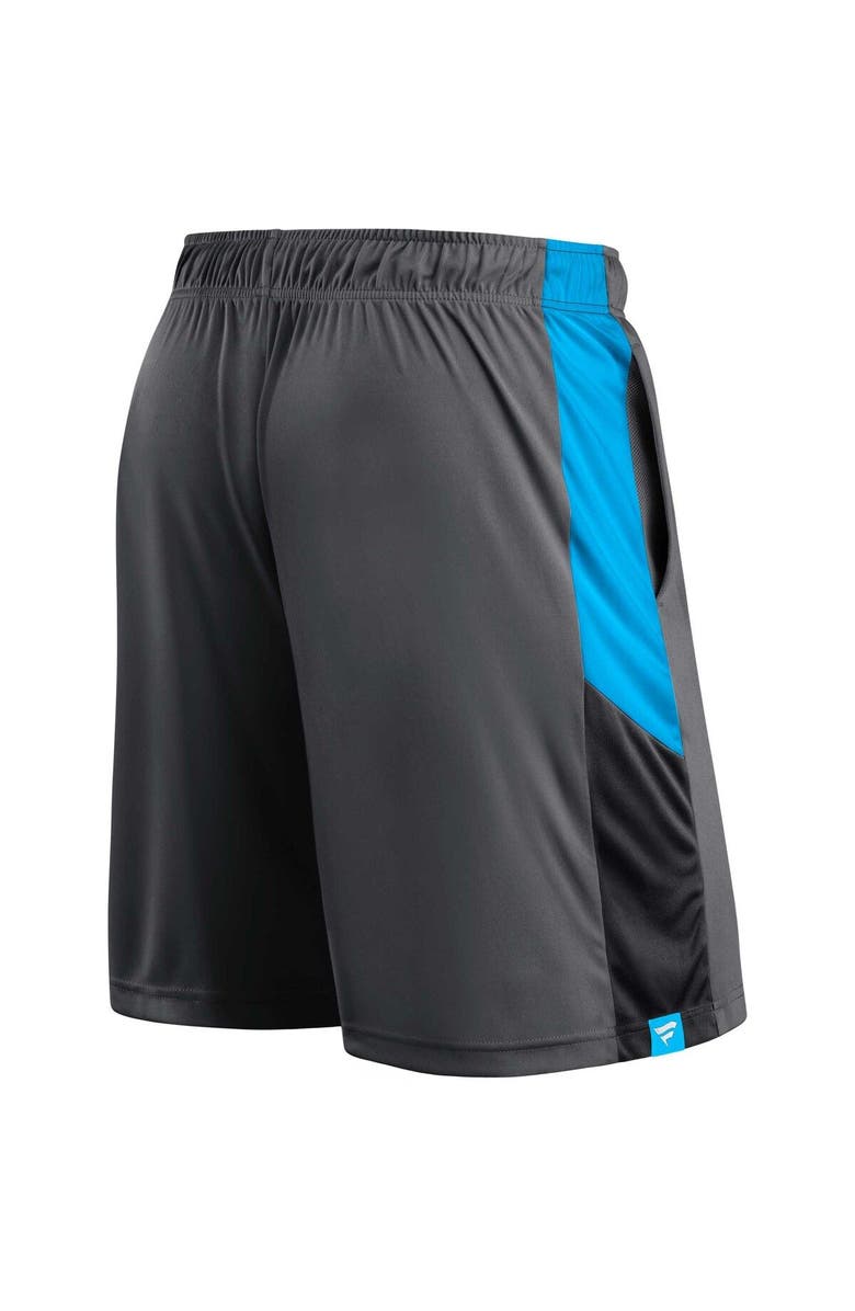 FANATICS Men's Fanatics Branded Gray Carolina Panthers Big & Tall Team Shorts, Alternate, color,