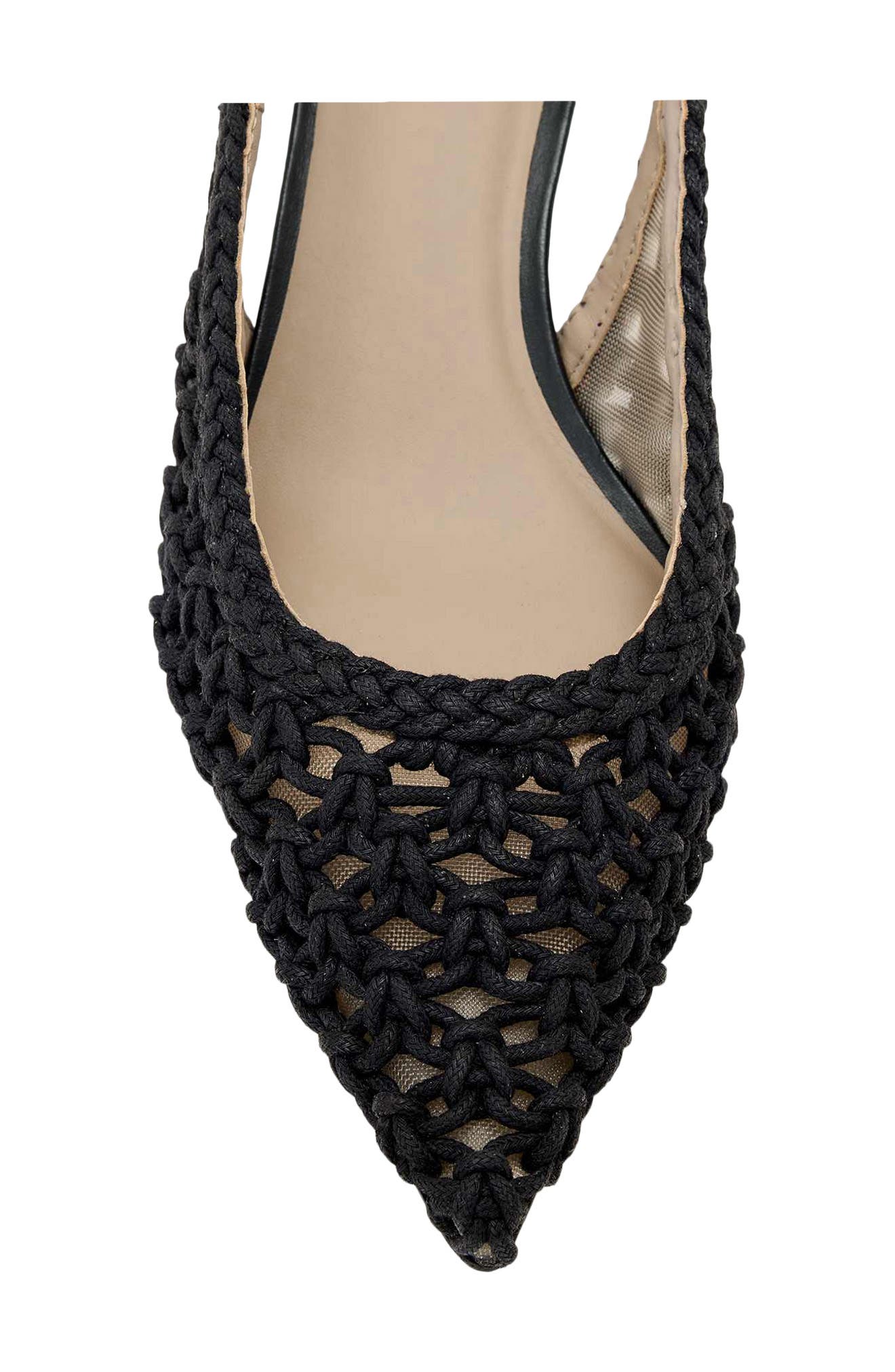 AllSaints Violet Slingback Kitten Heel Pump, Alternate, color, Black