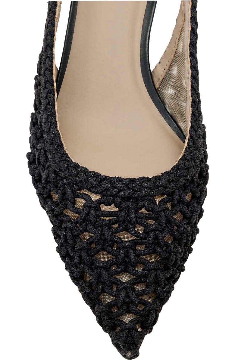 AllSaints Violet Slingback Kitten Heel Pump, Alternate, color, Black