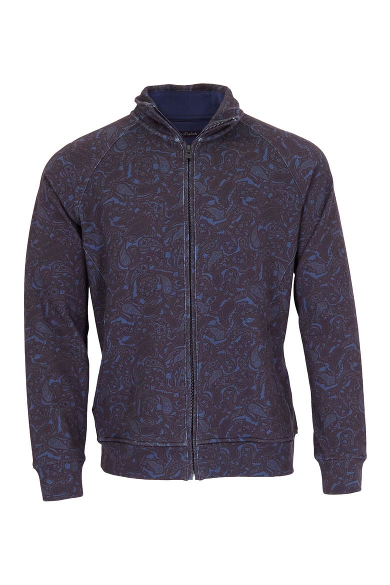 Neville Brushed Interlock Full-zip Jacket, Alternate, color, Madrid Paisley Navy