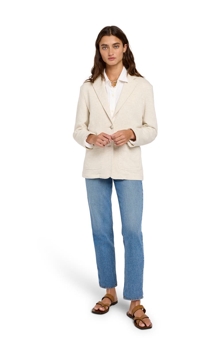 Faherty Inlet Cotton Blend Knit Blazer, Alternate, color, Light Oatmeal Melange