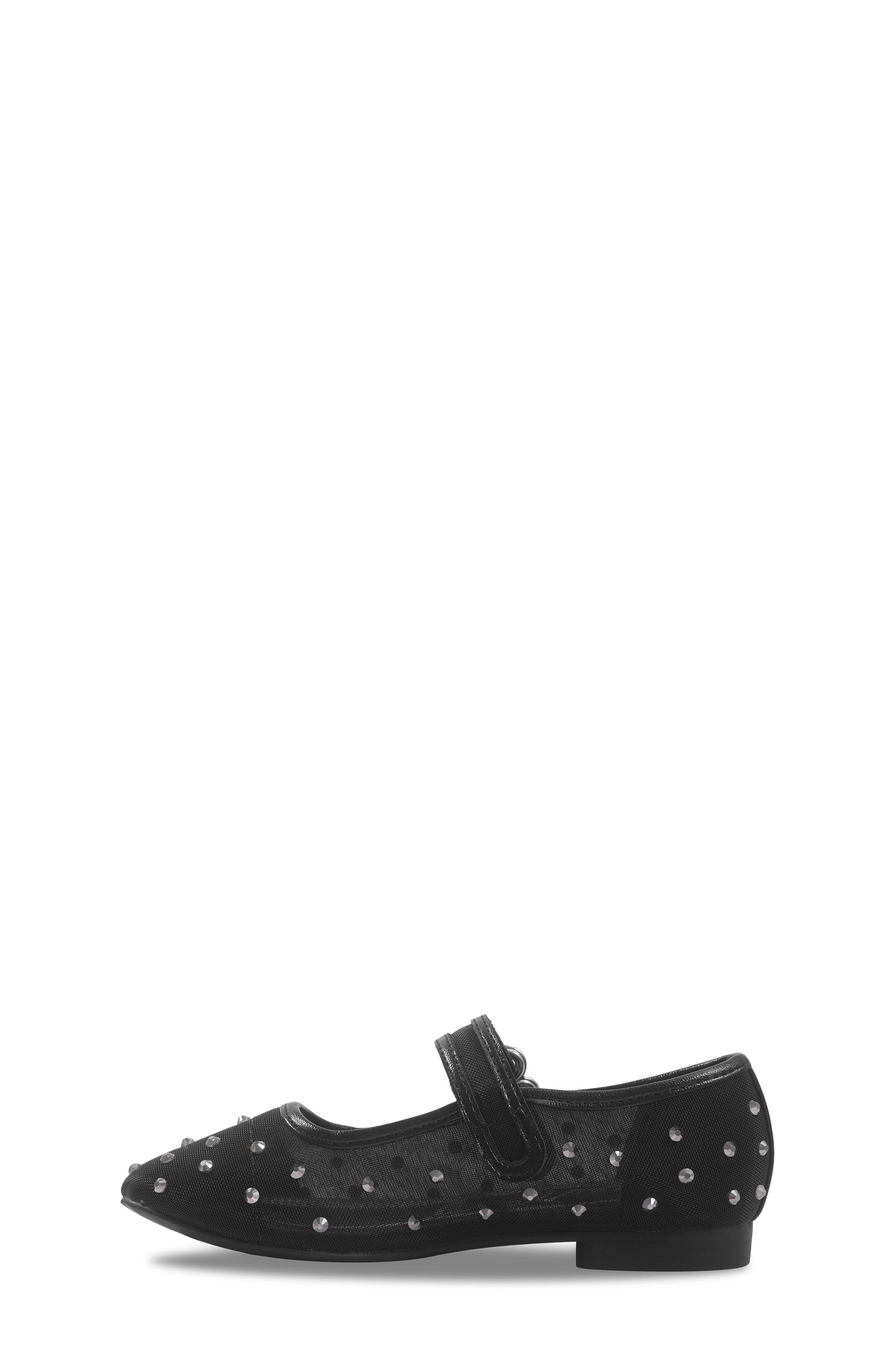 Kids' Maeve Shine Mary Jane Flat, Alternate, color, BLACK