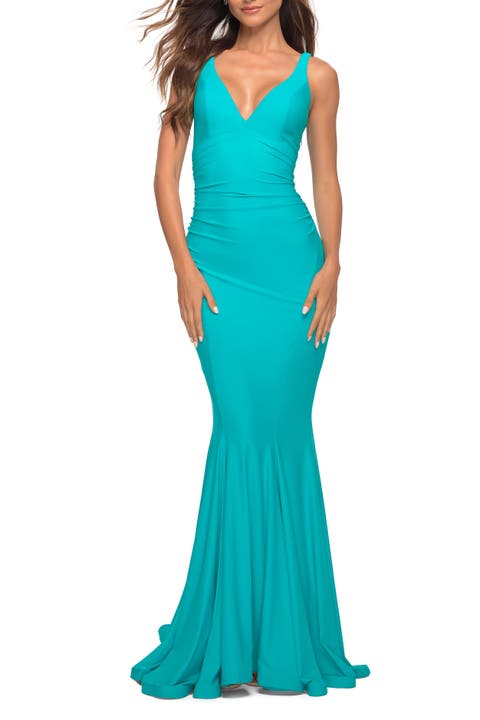Simple Jersey Gown with Flattering Ruching