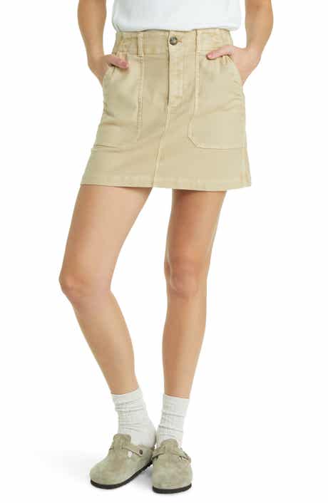 Faherty Surplus Stretch Organic Cotton Blend Miniskirt