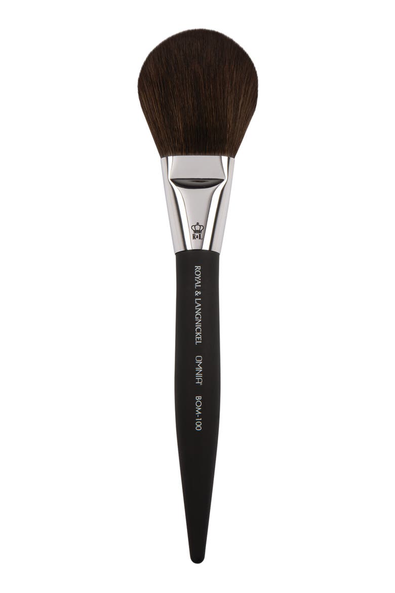 Pro Powder Makeup Brush, Alternate, color, Black