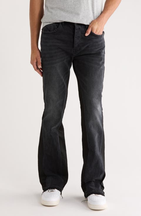 Double Panel Flare Blowout Jeans