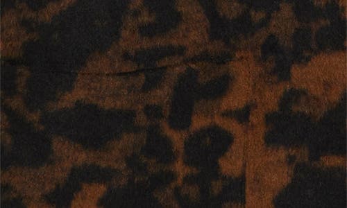 Anne Klein Leopard Print Topper Jacket In Brown